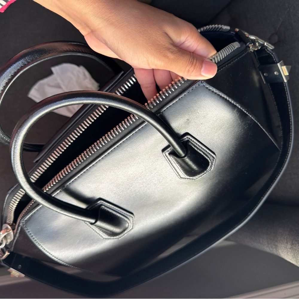 Givenchy Black Leather Satchel - Picture 10 of 16